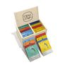 Wooden Tea Gift Box 6 Assortment of 30 Teabags -Chamomile Tea-Assam Tea-Kashmiri Kahwa-Masala Chai-Earl Grey-Pure Green Tea