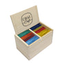 Boxful of Rejuvenation, An Assortment 8 Flavors of 40 Bags in a Pine Wood Tea Gift Box