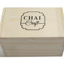 An Assortment of 8 Flavor Teas 40 Bags in a Pine Wood Tea Gift Box