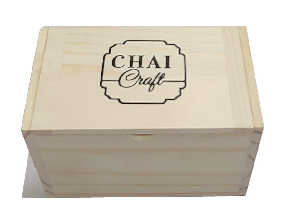 Wooden Tea Gift Box 6 Assortment of 30 Teabags -Chamomile Tea-Assam Tea-Kashmiri Kahwa-Masala Chai-Earl Grey-Pure Green Tea