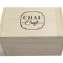 Wooden Tea Gift Box 6 Assortment of 30 Teabags -Chamomile Tea-Assam Tea-Kashmiri Kahwa-Masala Chai-Earl Grey-Pure Green Tea