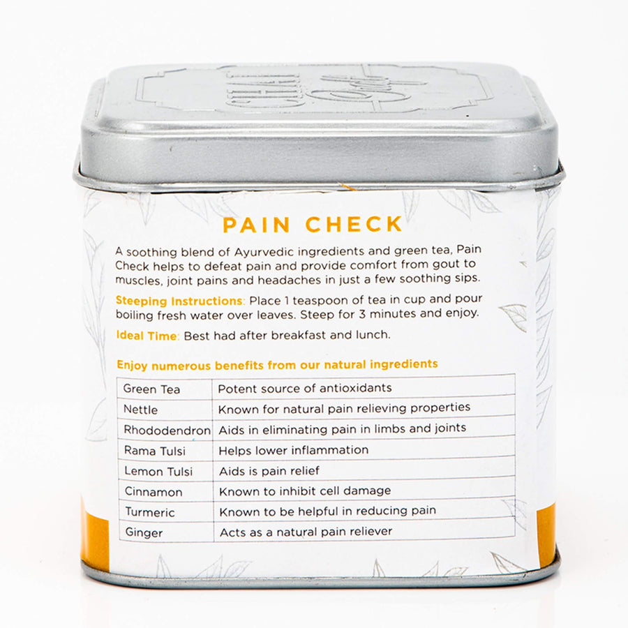 PAIN CHECK Herbal Green Tea -Defeat Pain without Inflammation, Loose Leaf Tea 50g
