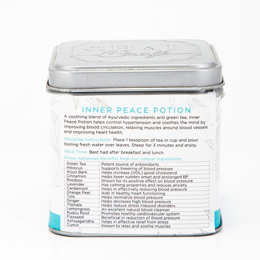 INNER PEACE POTION Herbal Green Tea -Helps Control Hypertension and Soothes Mind, Loose Leaf Tea 50g