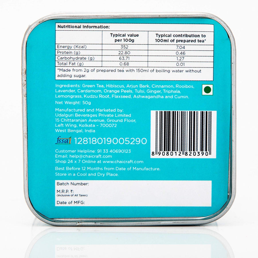 INNER PEACE POTION Herbal Green Tea -Helps Control Hypertension and Soothes Mind, Loose Leaf Tea 50g