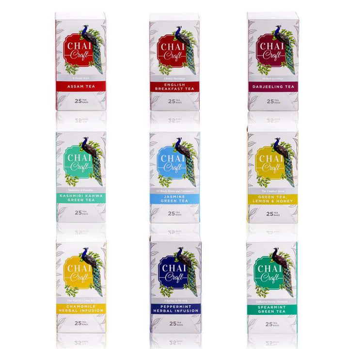 assorted tea bags